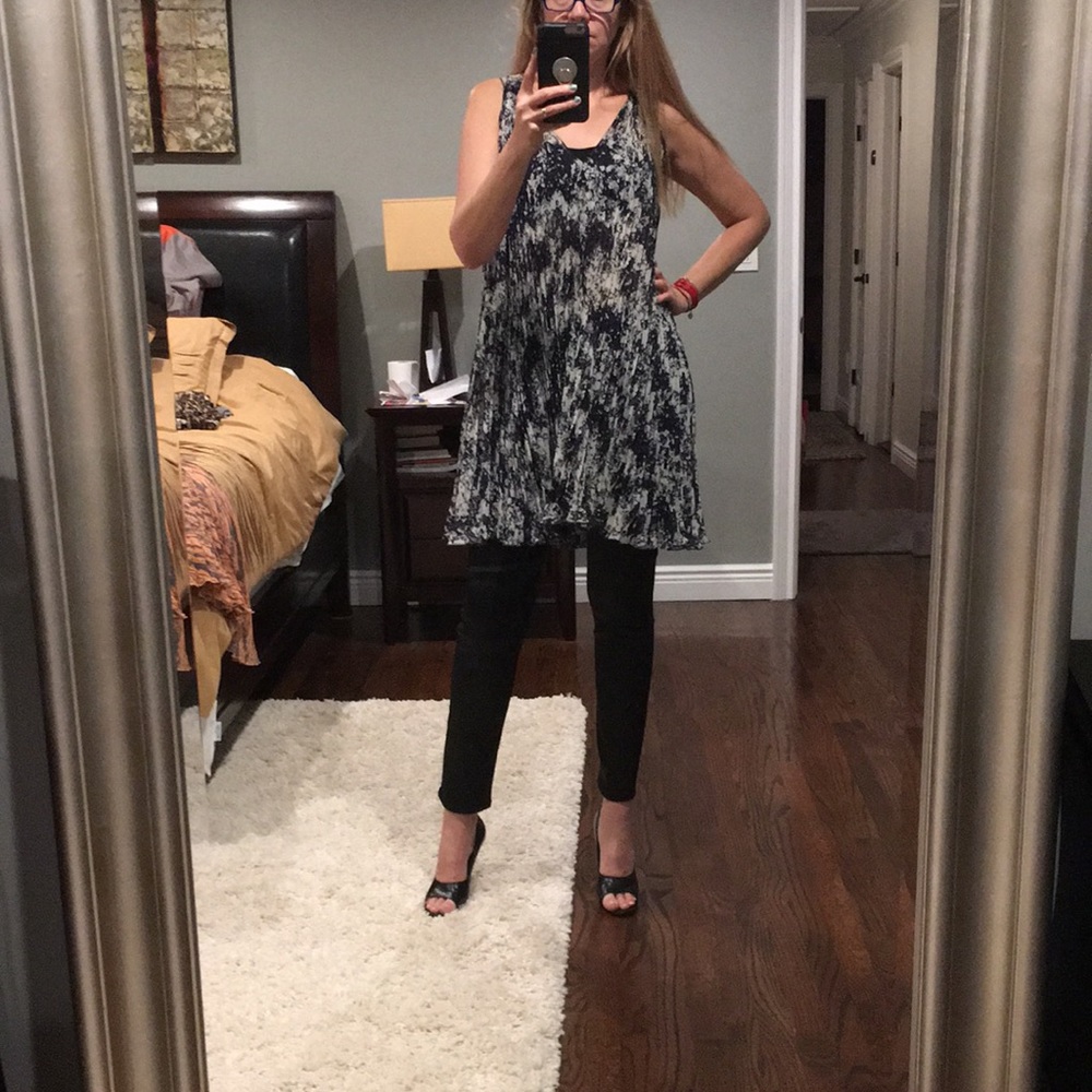 Style New York Paris dress/ tunic marble print.